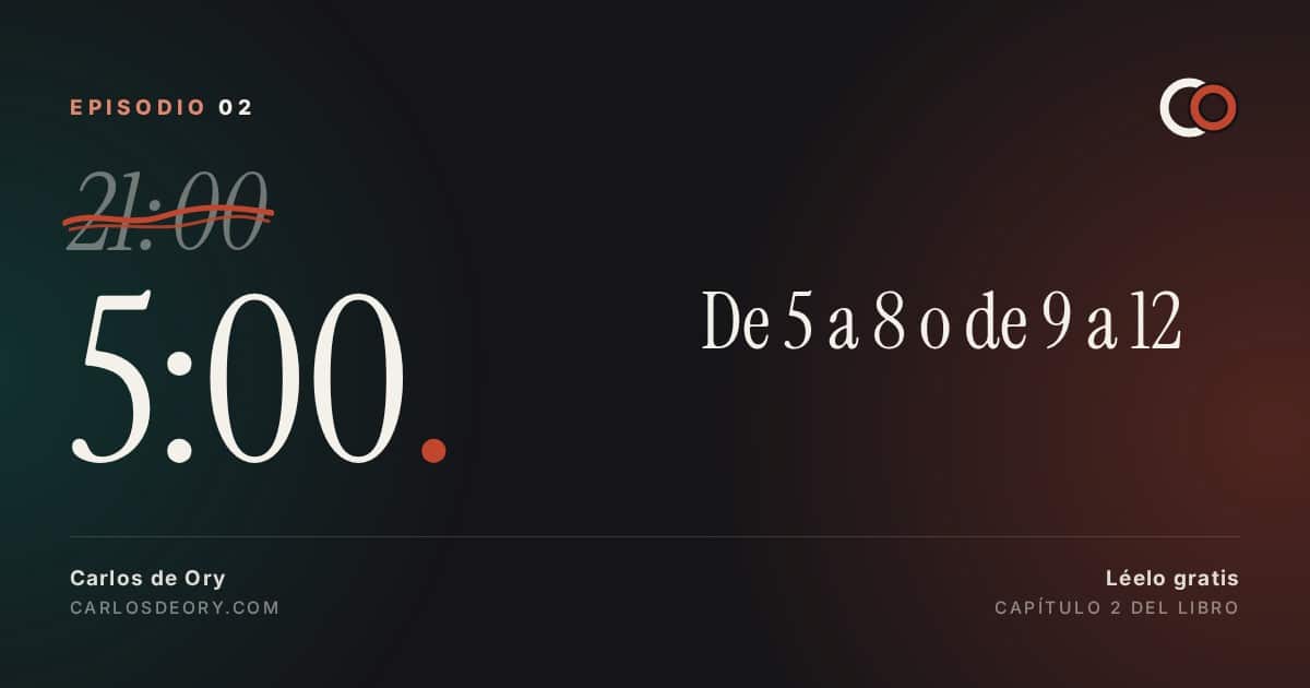 Episodio 2: De 5 a 8 o de 9 a 12, las tres horas que deciden tu vida